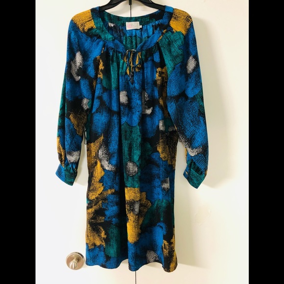 Alice & Trixie 100%Silk Dress Tunic size S Floral summer long sleeves - Picture 14 of 14